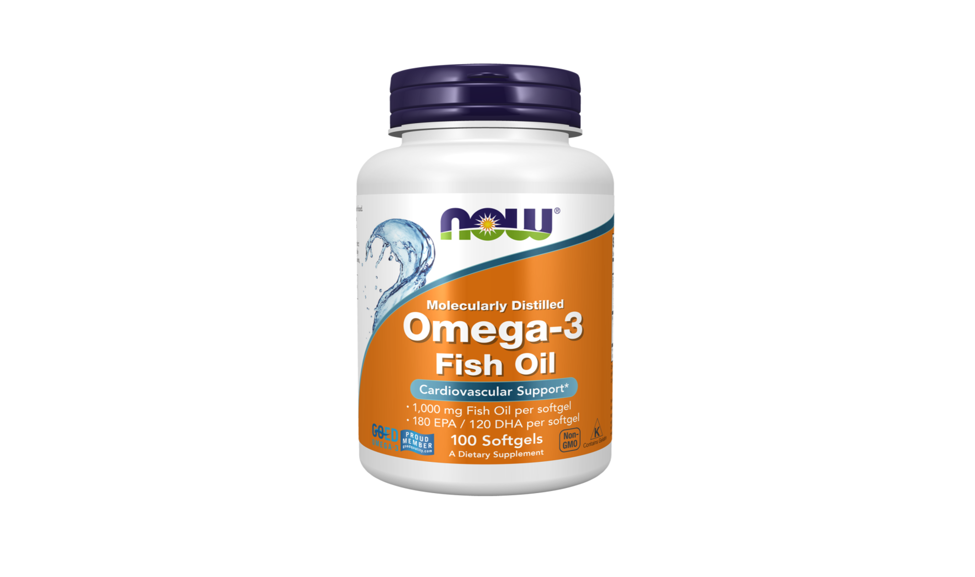 Now Omega-3 Fish Oil 100 softgels