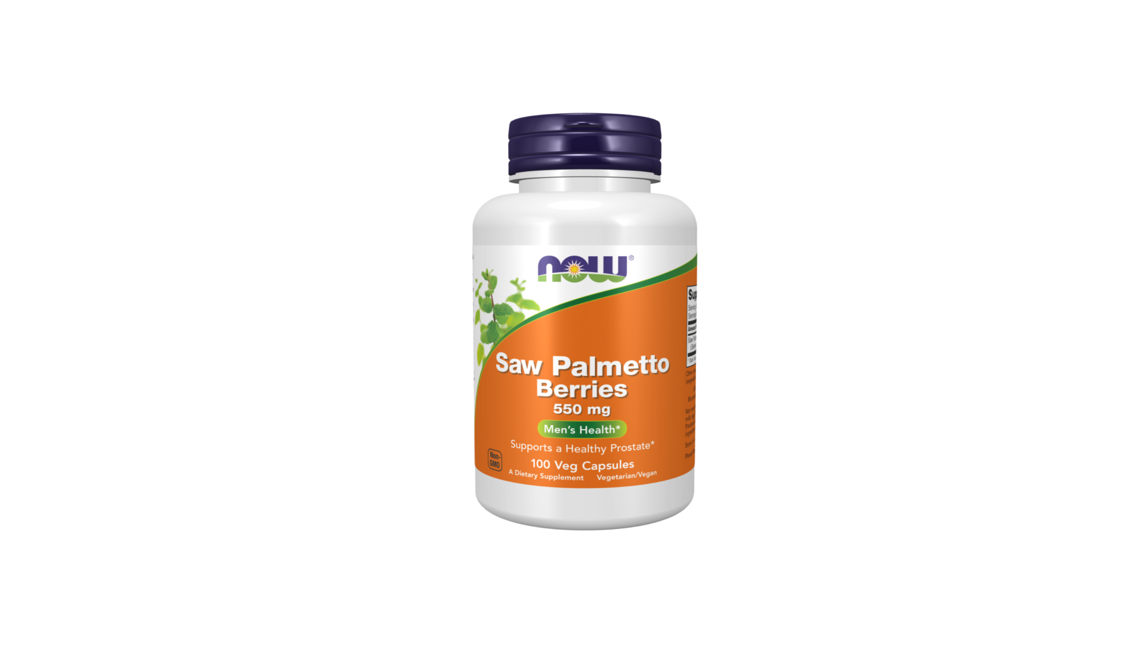 Now Saw Palmetto Berries 550 mg 100Veg Capsules