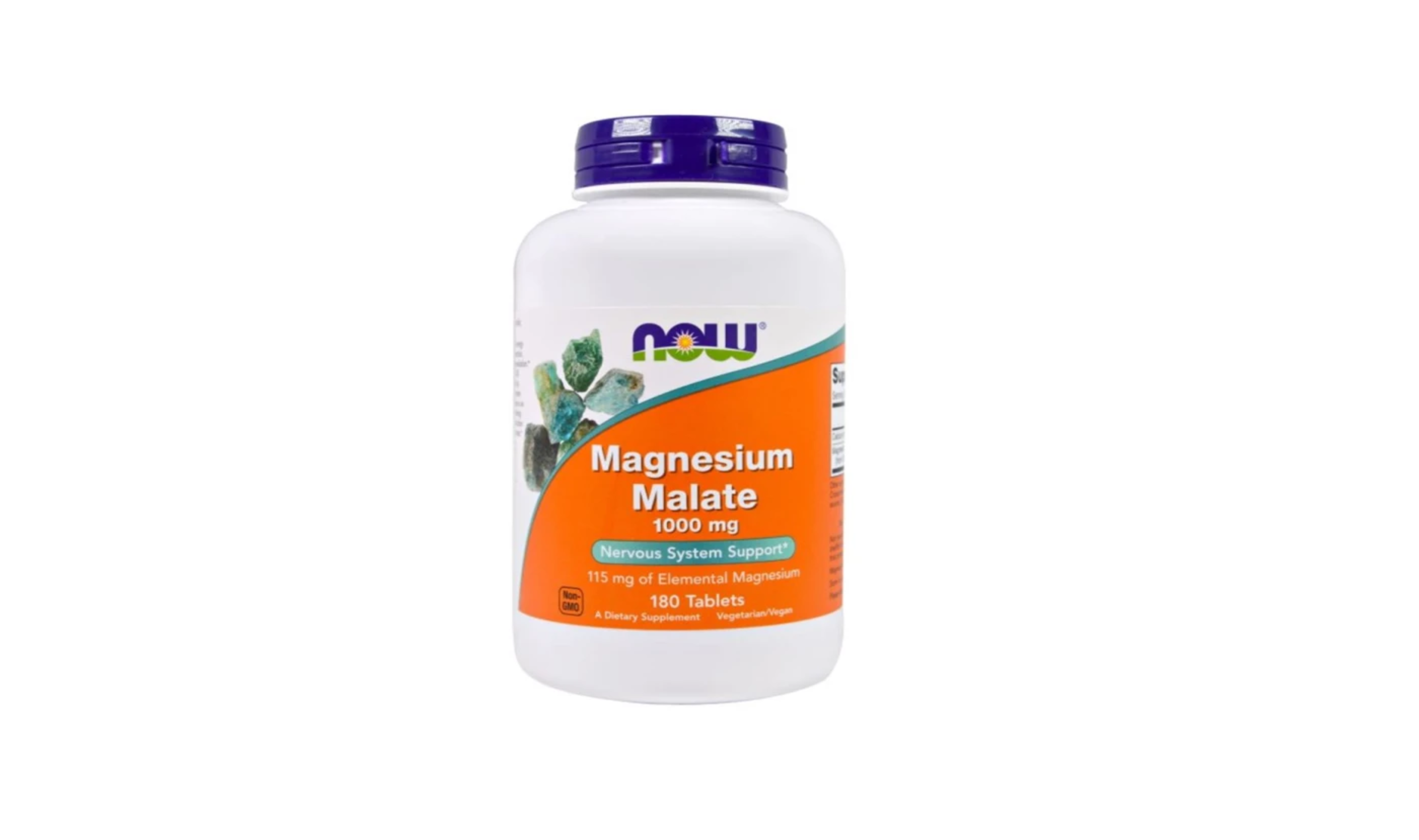 Now Magnesium Malate 1000mg, 180 Tabs