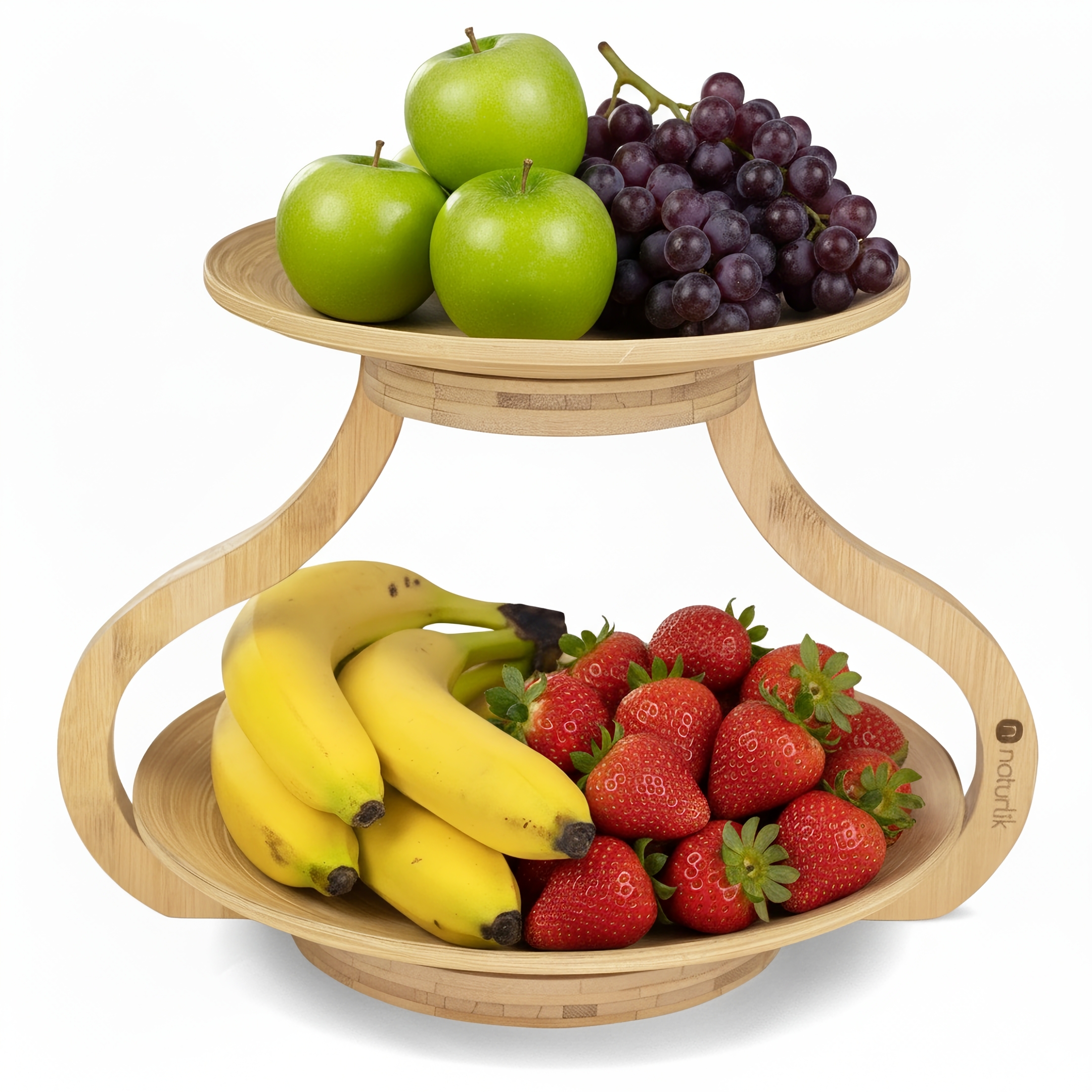 naturlik 2-tier fruit bowl (FSC certified)