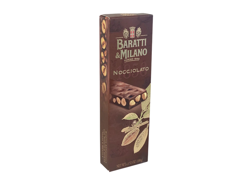 Baratti & Milano Chocolate Giandua Hazelnut 100g, Italy