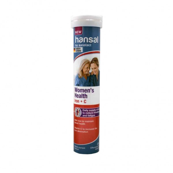 Hansal Women's Health Iron + Vitamin C 20 Tablets