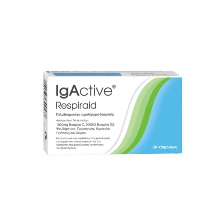 Igactive Respiraid Multivitamin Food Supplement 30Caps
