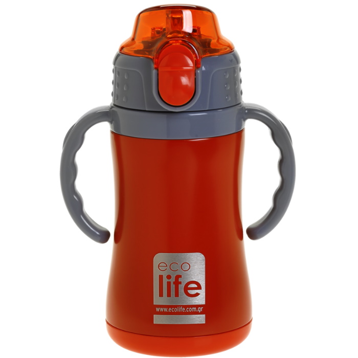 Eco Life Kids Water Bottle Thermos Handle Red Colour 300Ml