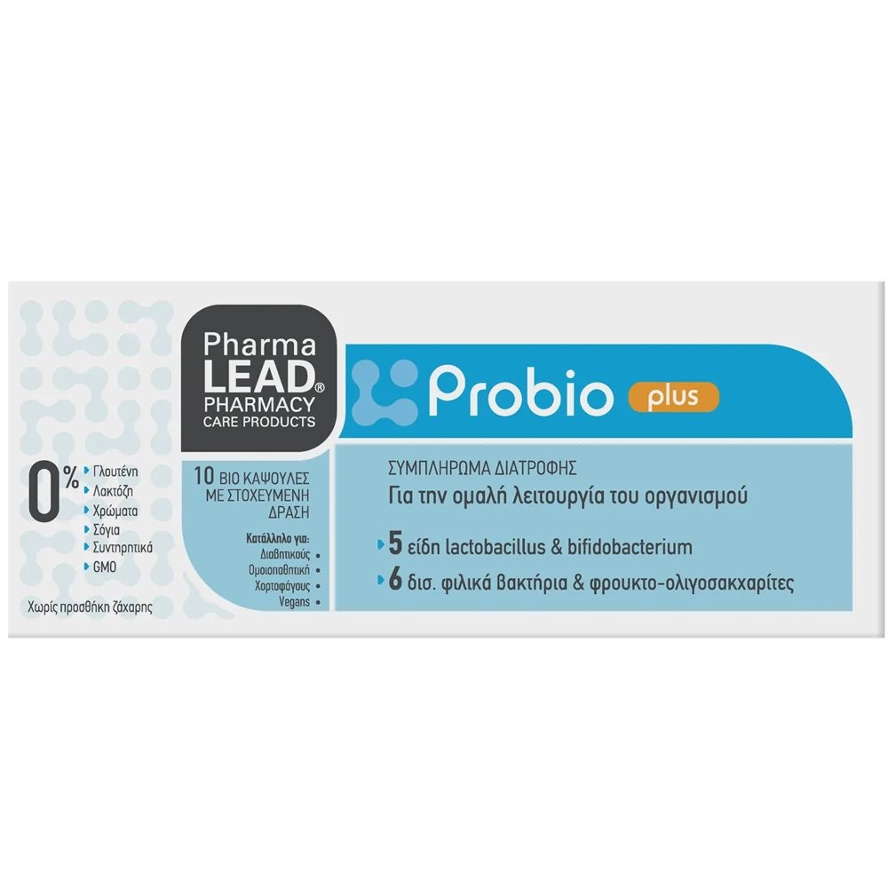 PHARMALEAD Probio Plus for Smooth Gut Function & Restoration of Intestinal Flora 10 Capsules