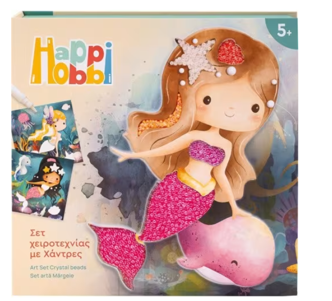 HAPPI HOPPI ART CRYSTAL BEADS MERMAIDS 5+