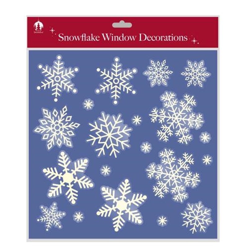 Home Decs XMAS Snowflake Window Stickers (Christmas)