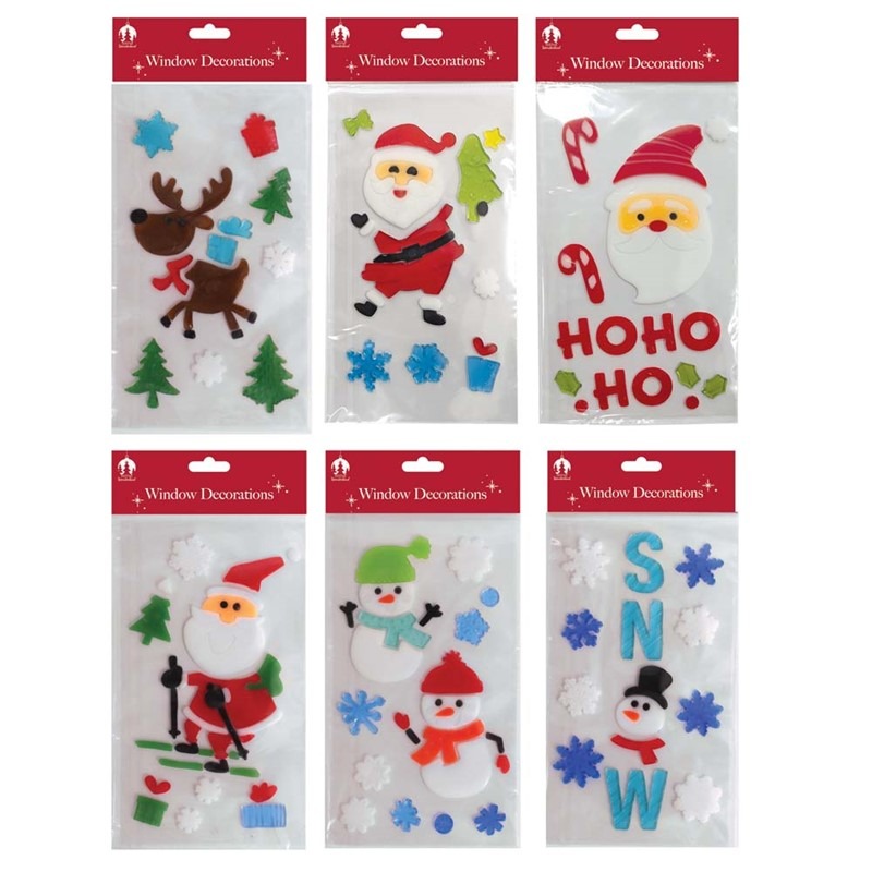 Home Decs XMAS Window Gels (Christmas)