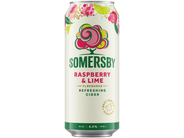 Somersby Cider with raspberry and lime flavor 4.5%alc. 0.5l(1/24)