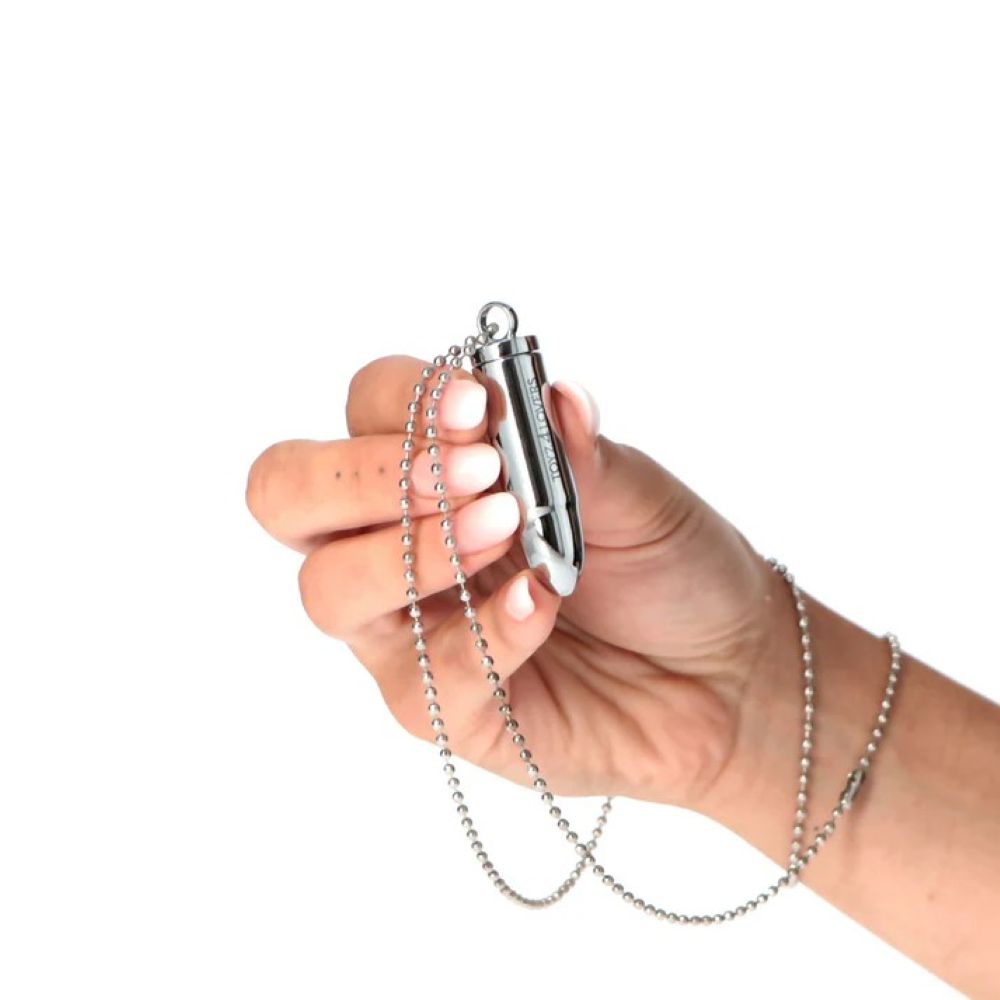 ELYS - ONE SHOT VIBRATING BULLET NECKLACE SILVER