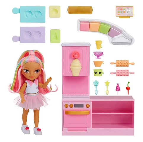 Rainbow High Dessert Shop with Littles Doll Kandy Playset