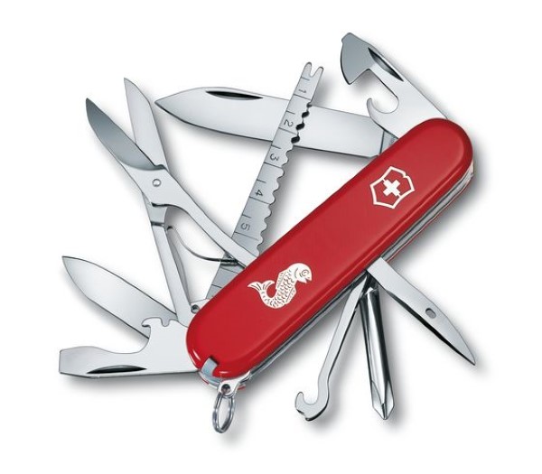 SWISS ARMY KNIFE 91mm FISHERMAN RED