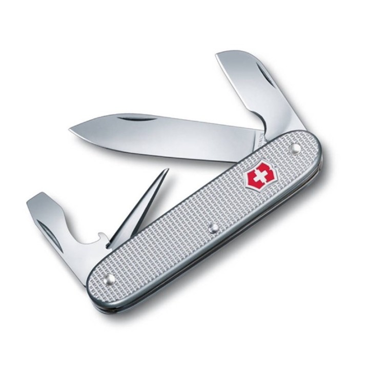 SWISS ARMY KNIFE ELECTRICIAN 93mm RIBBED ALOX SILVER