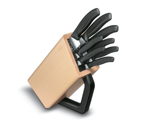 CUTLERY BLOCK UNIVERSAL 8 KNIVES BLACK