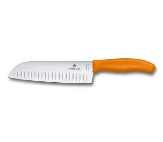 VICTORINOX SANTOKU KNIFE ORANGE 17CM