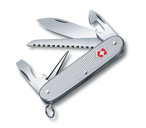SWISS ARMY KNIFE FARMER 93mm RIBBED ALOX SILVER