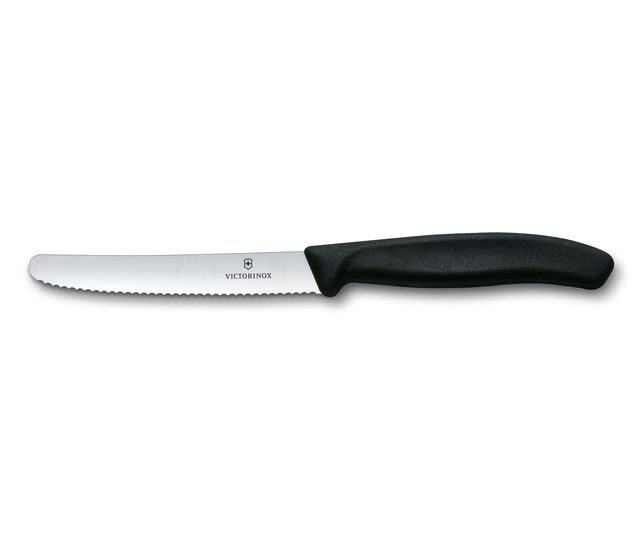 VICTORINOX TOMATO AND TABLE KNIFE BLACK