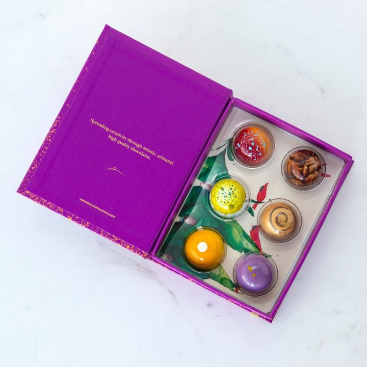 Christmas Box of 6 bonbons