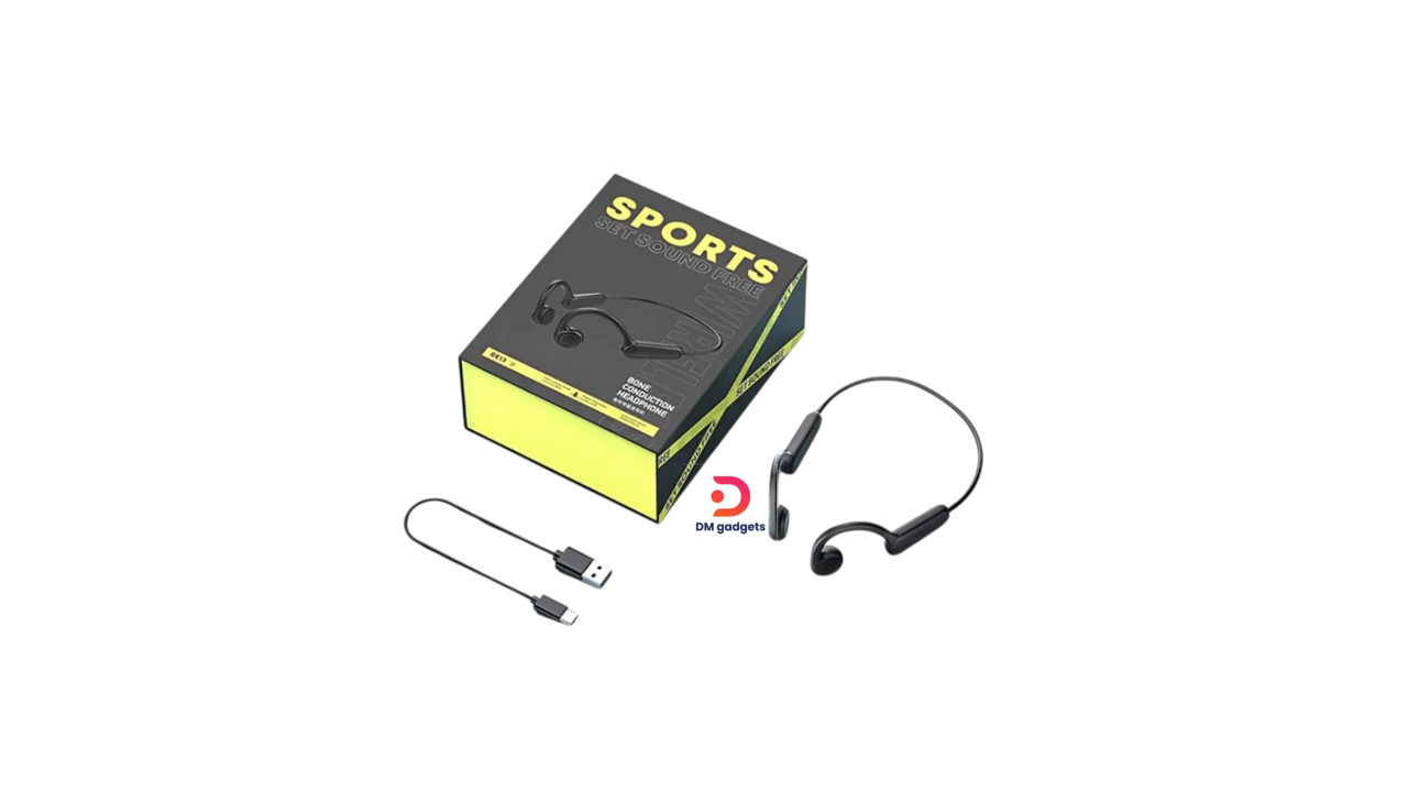456G#BE13® Bone Conduction Wireless headphones – Neckband– Black