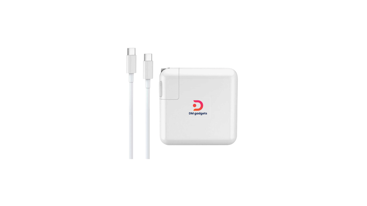 524B2#AE87®V-7418 Laptop Type-C charger with plug adapter – PD-87W -White