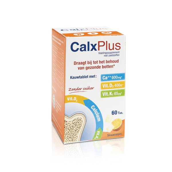 Calx Plus Chewable Multivitamin 60Tabs Orange 600Mg