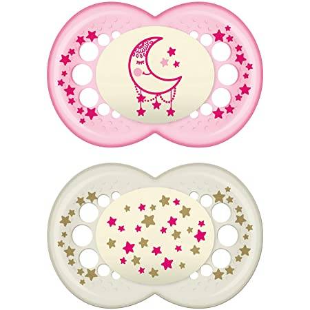 Mam Original Night Soother 6-16M Moon/Stars x2