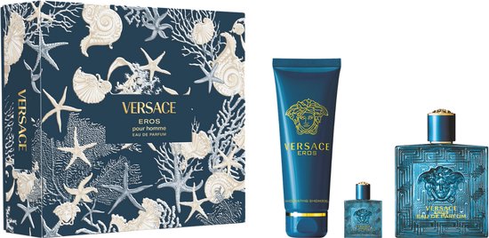 Versace Eros Eau de Parfum Set (EDP 100ml + EDP 5ml + SG 150ml) for Men