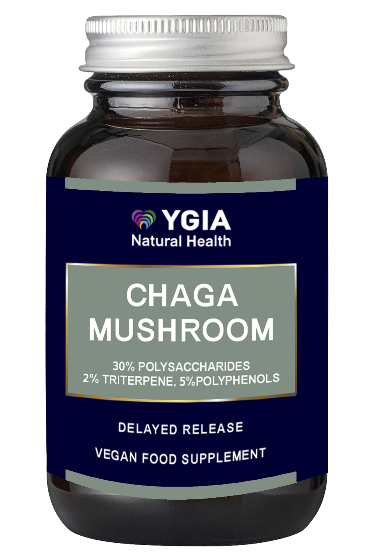 CHAGA MUSHROOM  ♦ 60 DRCaps X 6,750mg ♦ 100% Natural ♦ Non-GMO ♦ Allergens Free ♦ No Additives ♦ Glass Amber Bottles