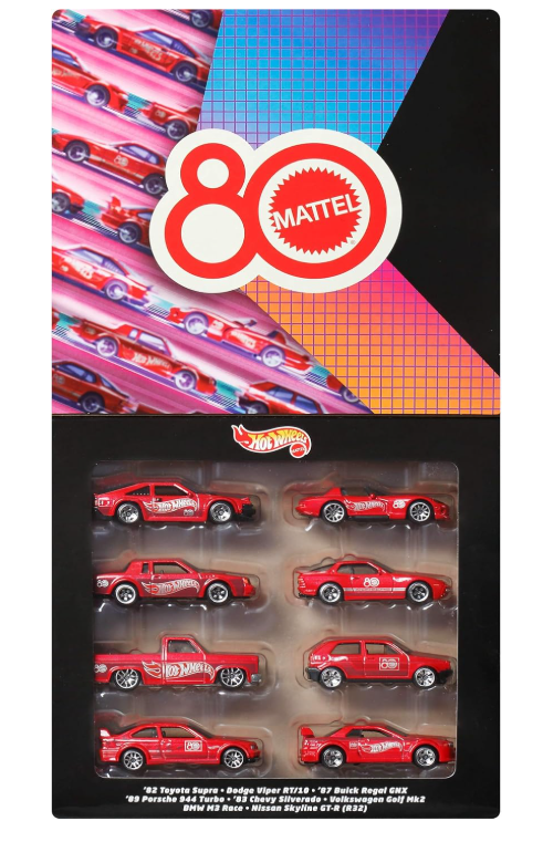 HW KASETINA STREETS SE OF 8 80YEARS OF MATEL MULTIPACK CARS