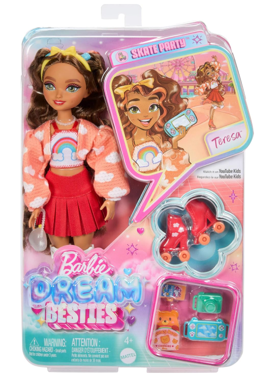 BARBIE DREAM BESTIES ROLLER SKATE TERESA
