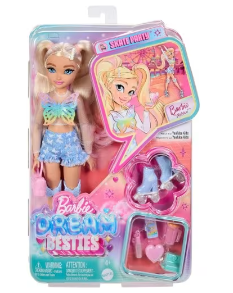 BARBIE DREAM BESTIES ROLLER SKATE MALIBU