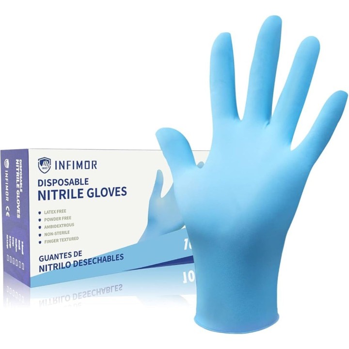 Examination Gloves Nitrile Pdr Free M/S Gloves 100's