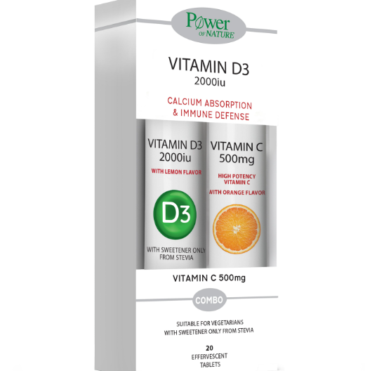 Power Health VITAMIN C 1000mg + D3 1000iu 20 Tablets