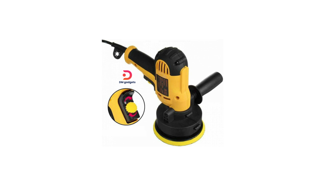 637A#DWE®6401 700W Rotary Sander with Speed Control – Polisher -Yellow-Black
