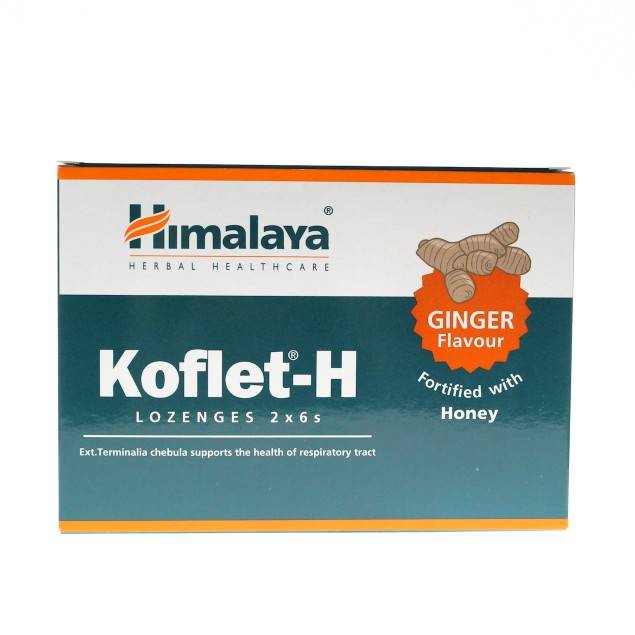 Himalaya Koflet-H Ginger Lozenges 2x6 Pieces