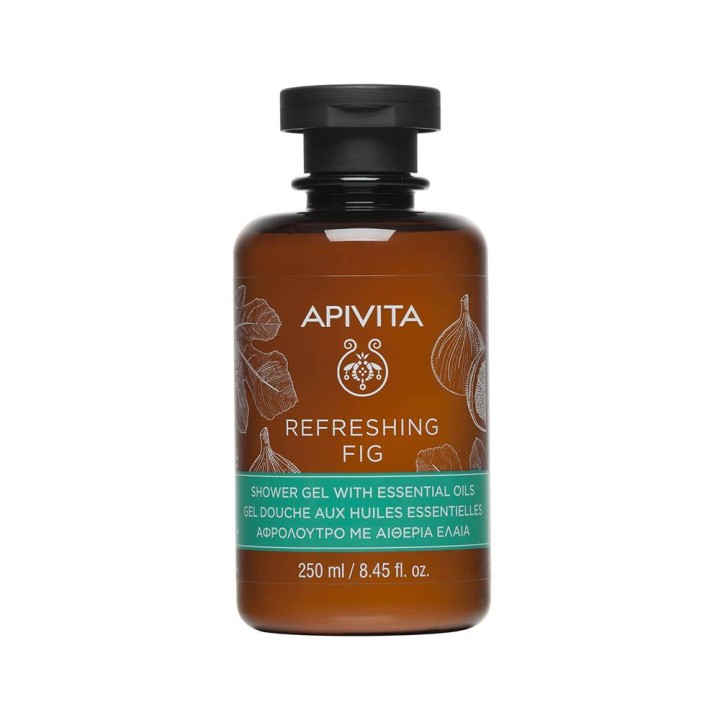 Apivita Refreshing Fig Shower Gel With Essential Oils 250ml