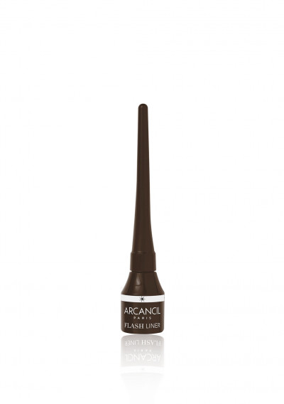 Arcancil Flash Eyeliner Waterproof Browny Black 3ml