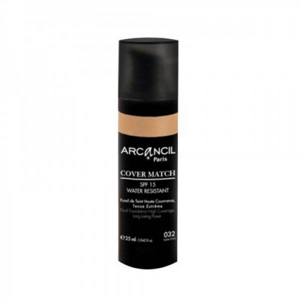 Arcancil Fond De Teint Cover Match Spf 15 High Coverage Waterproof No 032 Foundation