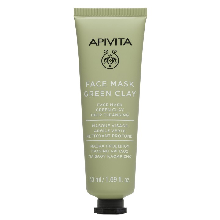 Apivita Mask For Deep Cleansing With Green Clay 50Ml