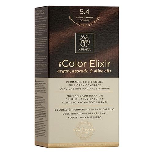 Apivita Natures Hair Dye Color N6.0 Light brown copper