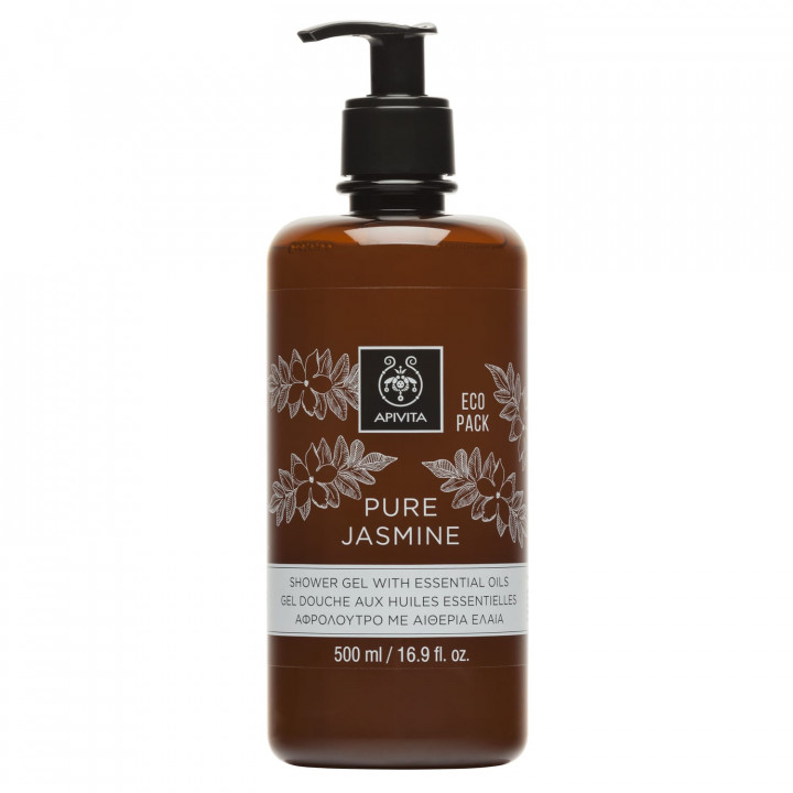 Apivita Shower Gel Pure Jasmine Essential Oils 500ml