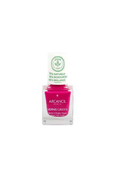 Arcancil Vernis Green Vegan Nail Polish No 335 Fuchsia 10.5ml