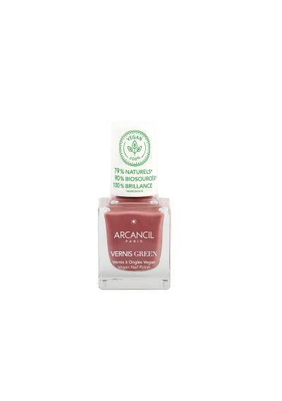 Arcancil Vernis Green Vegan Nail Polish No 370 Rose Sauvage 10.5ml
