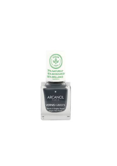 Arcancil Vernis Green Vegan Nail Polish No 600 Charbon 10.5ml
