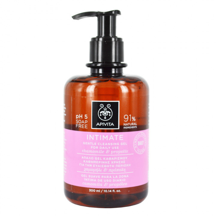 Apivita Intimate Care Gentle Cleansing Gel For Sensitive Area 300ml