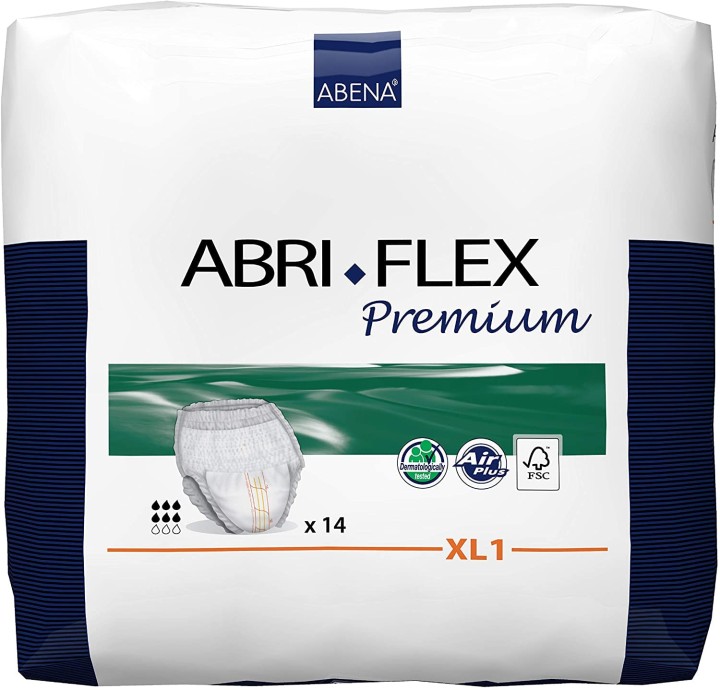 Abena Abri-Flex Adults Diapers Xlarge 130cm X 170cm Pull Up X14
