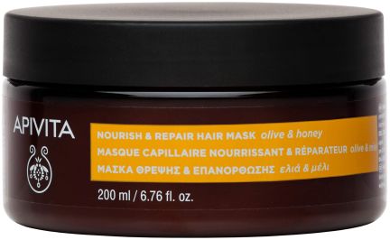 Apivita Keratin Repair Nourish & Repair Hair Mask With Honey & Plant Keratin 200Ml