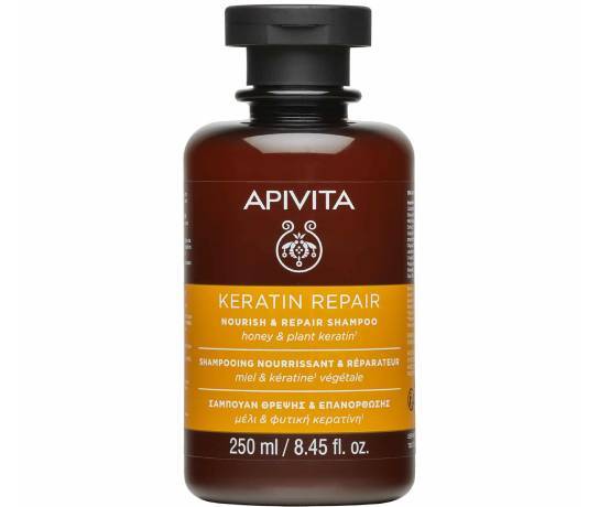 Apivita Keratin Repair Nourish & Repair Hair Shampoo With Honey & Plant Keratin, 250Ml