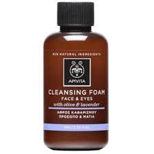 Apivita Cleansing Foam Face & Eyes With Olive Lavender & Propolis 75ml