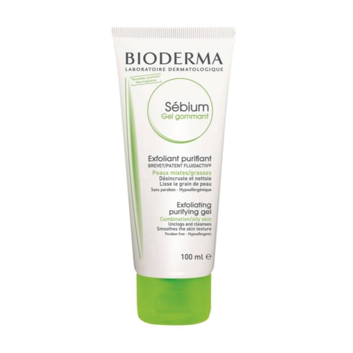 Bioderma Sebium Exfoliating Purifying Gel For Oily/Combination Skin Unclogs & Cleanses 100ml